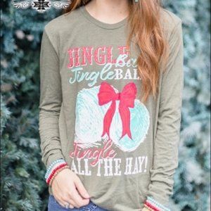 CRAZY TRAIN JINGLE BAILS LONG SLEEVED TSHIRT